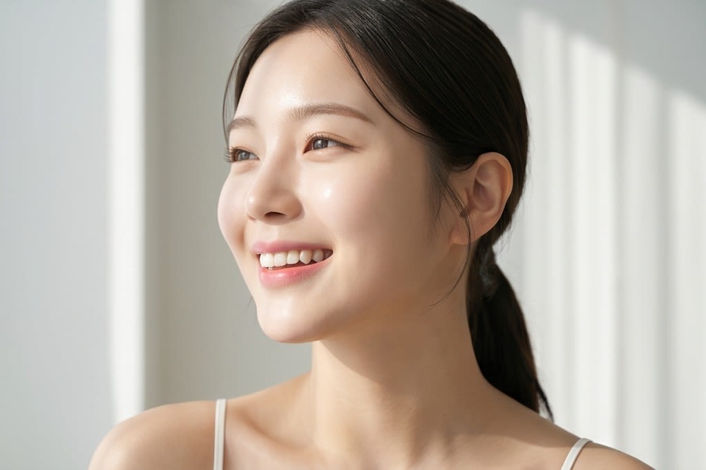 Clear and radiant skin glow