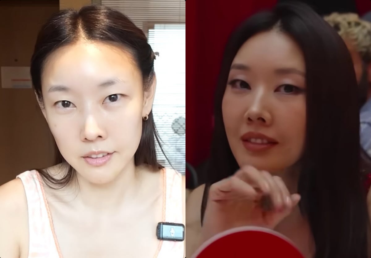 한혜진, 셀프 메이크업 맞아? '민낯→스모키 풀메' 비포 애프터 깜짝