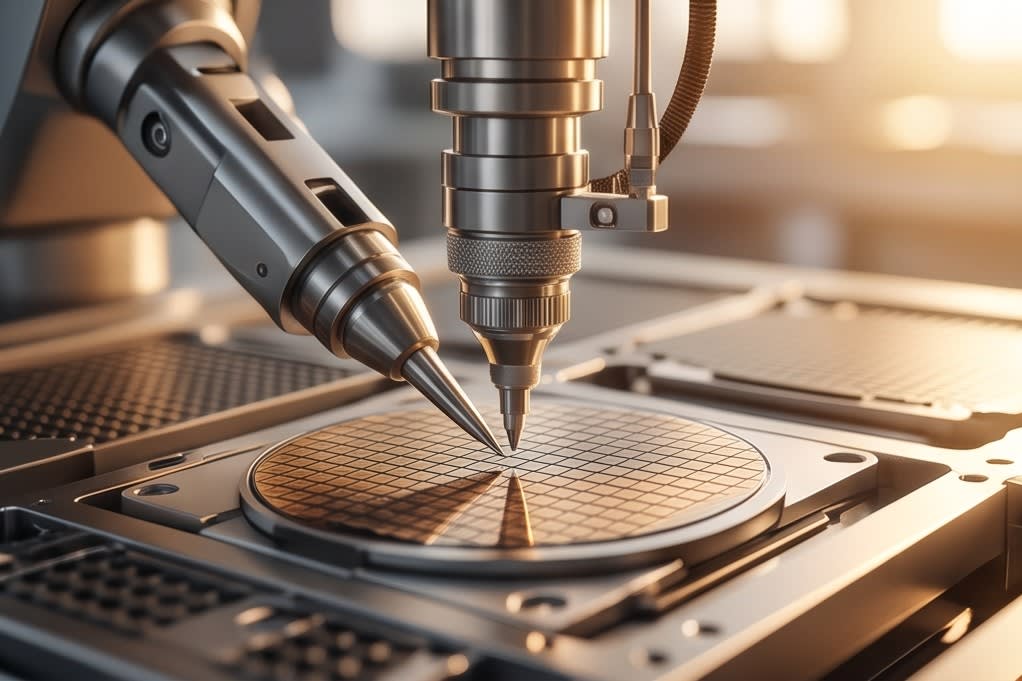 Precise process control by a robotic arm
