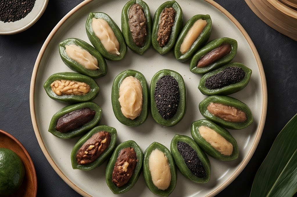 다양한 맛의 모시송편