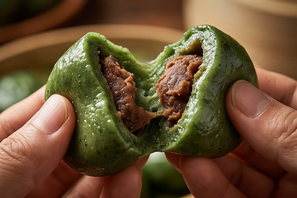 풍성한 속재료와 찰기