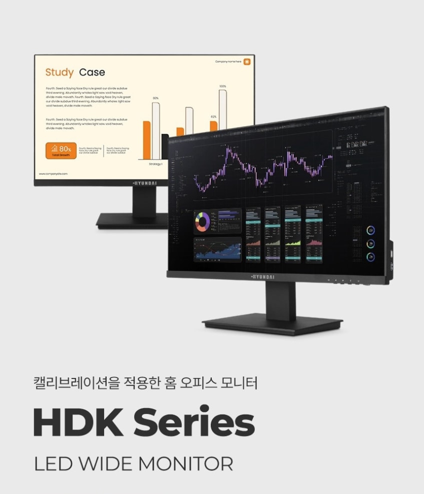현대뷰온즈 듀얼 모니터 구성
