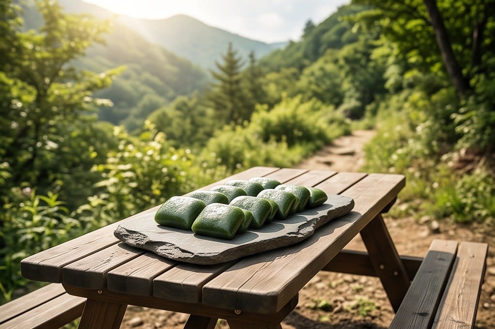 산행 중 즐기는 여유로운 휴식