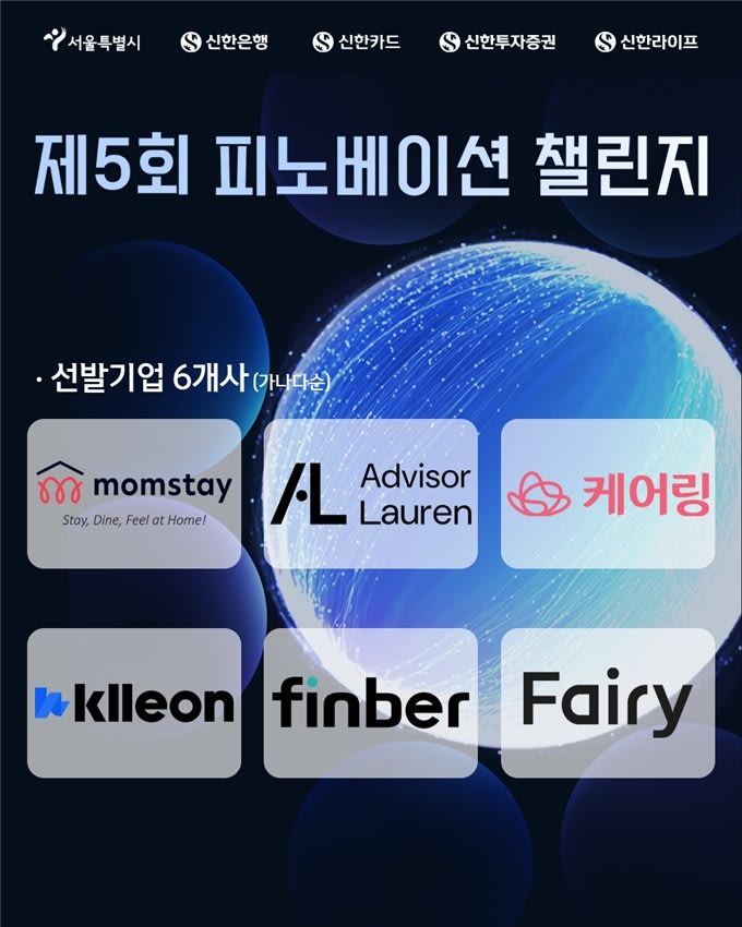 서울시, 신한금융과 혁신 핀테크 스타트업 6곳 사업화 지원