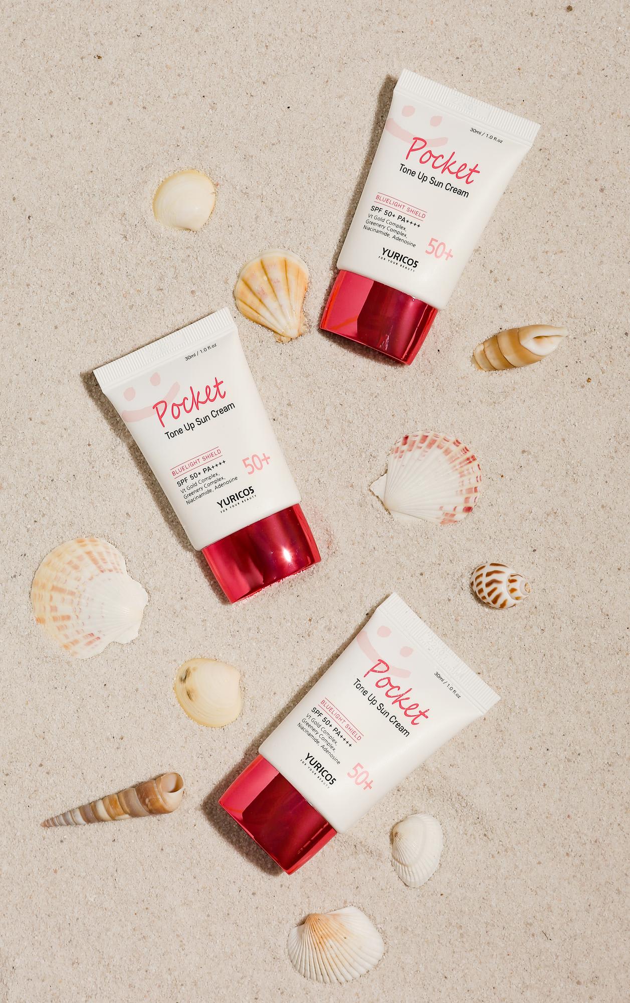 Pocket-sized tone-up sunscreen that is easy to carry