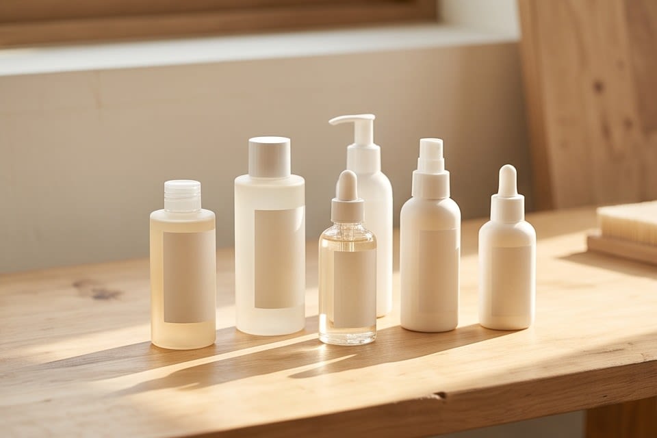 Simple and refined basic skincare containers designed without irritants