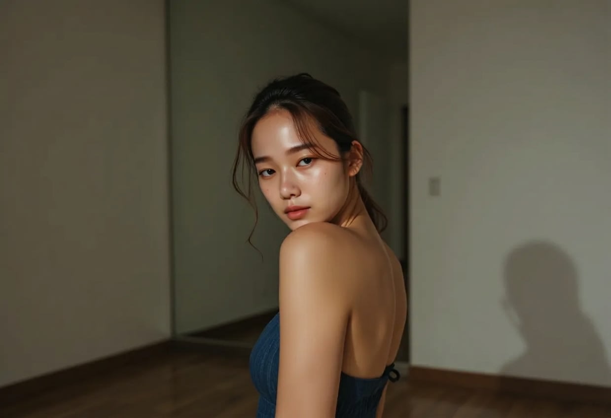 A look that highlights a natural glow and smooth skin texture