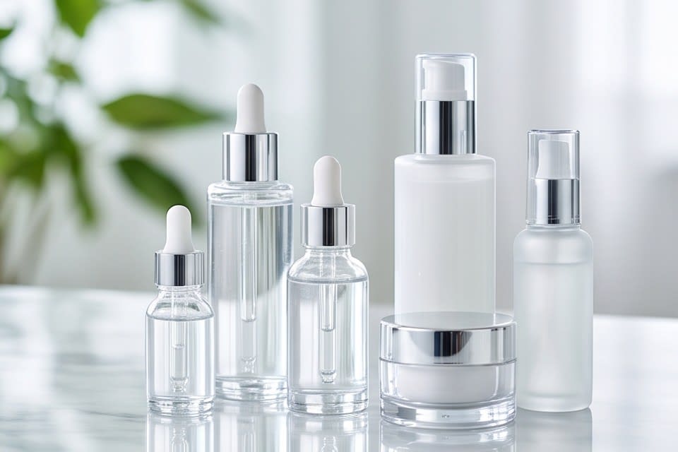 Clear cosmetic containers symbolizing the importance of ingredient design