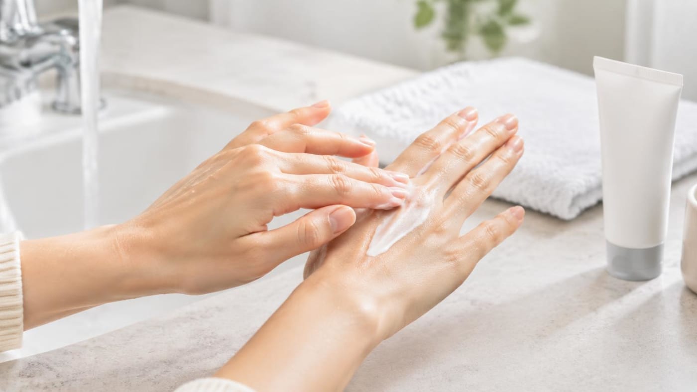 If your hands feel tight after washing, moisturize the backs of your hands and between your fingers
