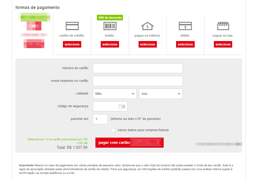 O que é checkout transparente e