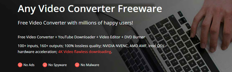 Banner do Any Video Converter Freeware