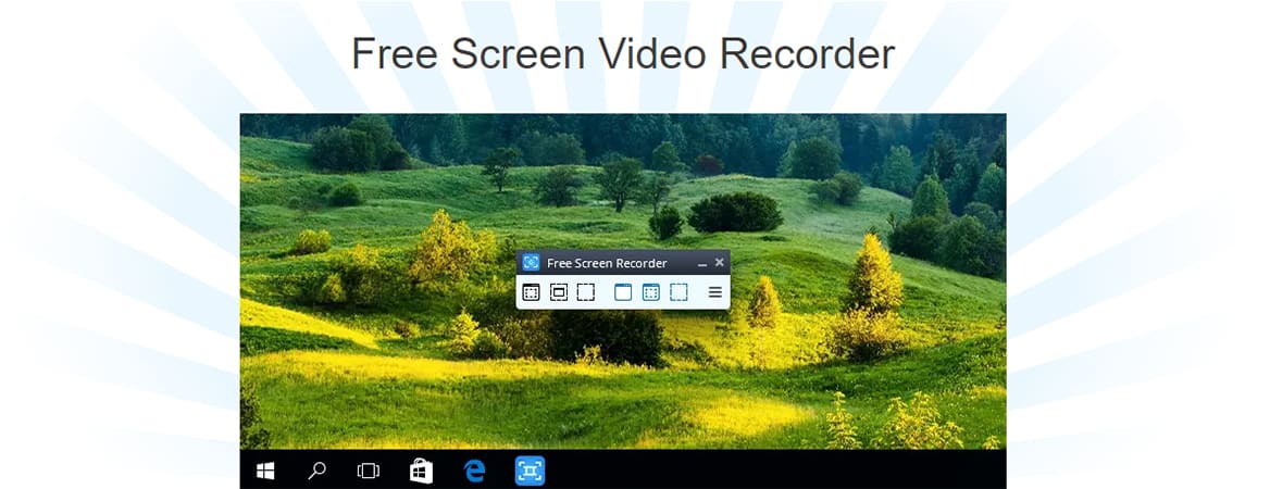 Interface do Free Screen Recorder para PC