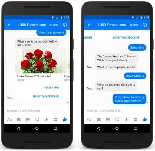 conversational marketing with Facebook messenger