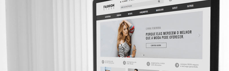 Site criado com o tema para Loja Integrada Fashion Store Soft Edition