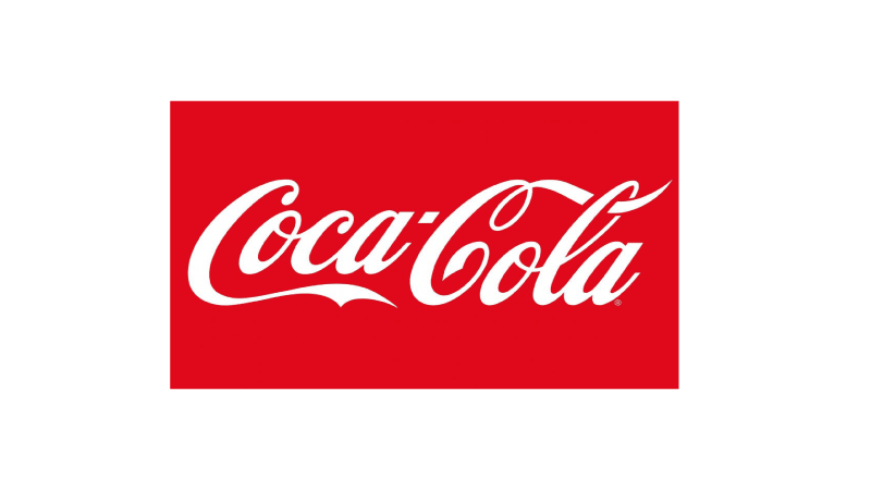 Logo da marca de refrigerantes Coca-Cola