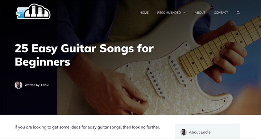 25 Easy Guitar Songs for Beginners at Musician Authority