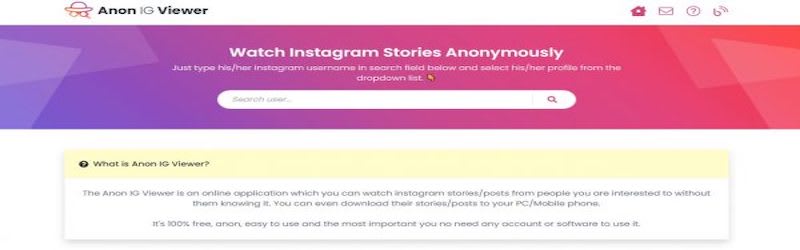 Anon IG Viewer website