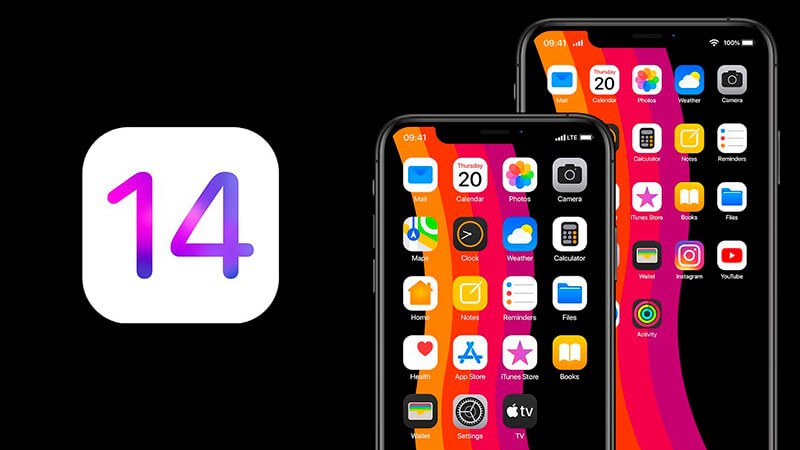 imagem detalhando o iOS 14