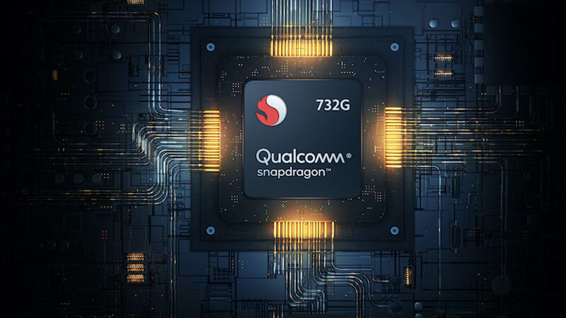 imagem do processador Snapdragon 732G