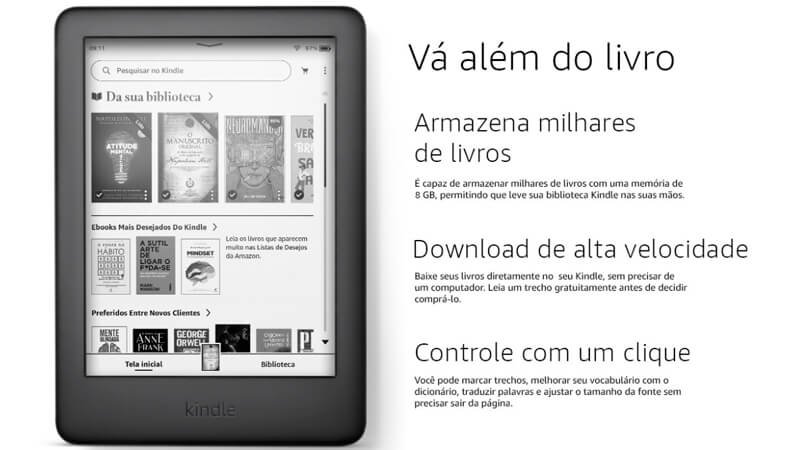 catalogo de livros Kindle 10ª geração