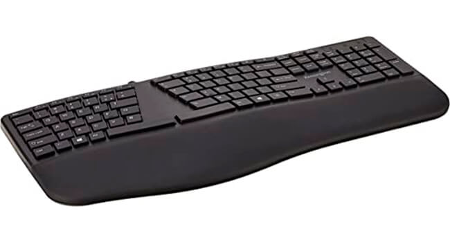 foto de um teclado ergonômico Kensington Pro Fit