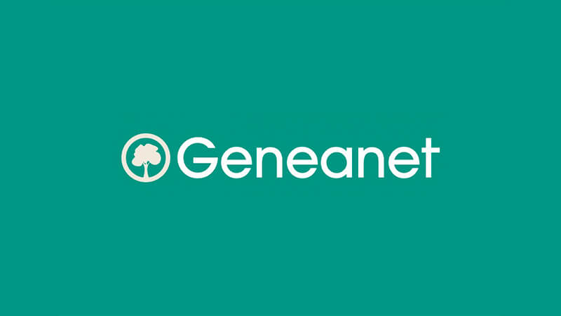 imagem com a logo do site Geneanet