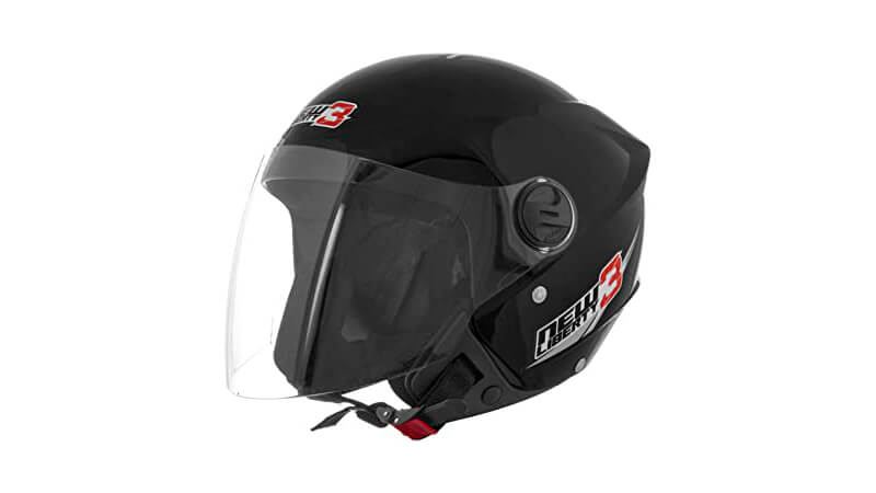 foto de um capacete de moto sem quexeira New Liberty Three da Pro Tork