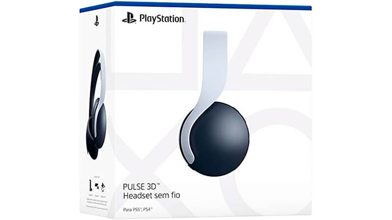 imagem da caixa do headset sem fio Pulse 3D da Playstation