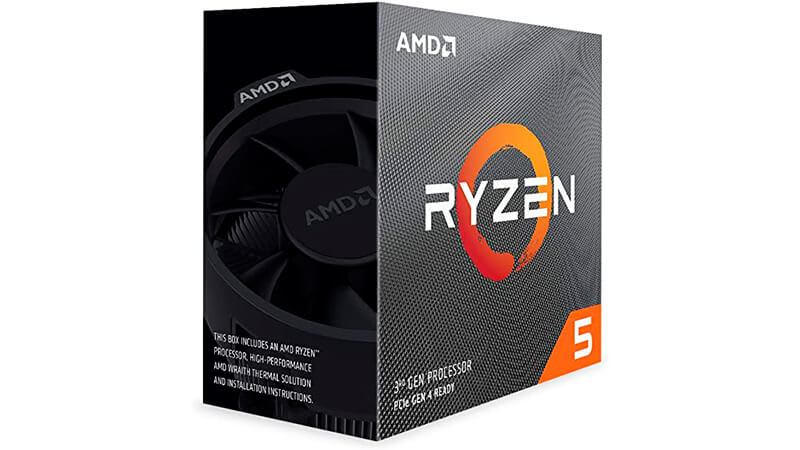 imagem da caixa do processador AMD Ryzen 5 3600