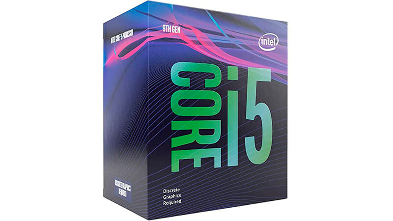 imagem da caixa do processador Intel Core i5 9400F