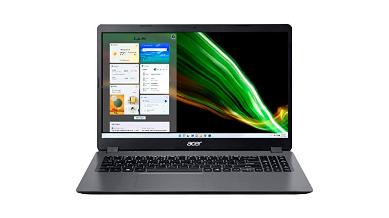 imagem de um notebook Acer na cor cinza