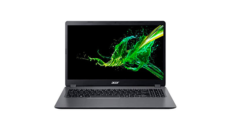 imagem de um notebook Acer Aspire cor grafite