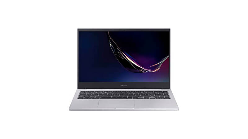 imagem de um notebook Samsung E20 na cor prateada