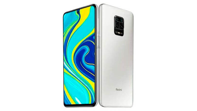 imagem da parte frontal e traseira de um Xiaomi Redmi Note 9S