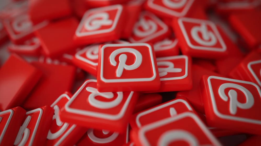 Captura de pantalla del logotipo de la aplicación de Pinterest