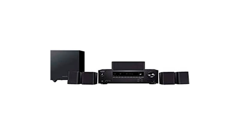 imagem de um home theater Onkyo com 6 peças