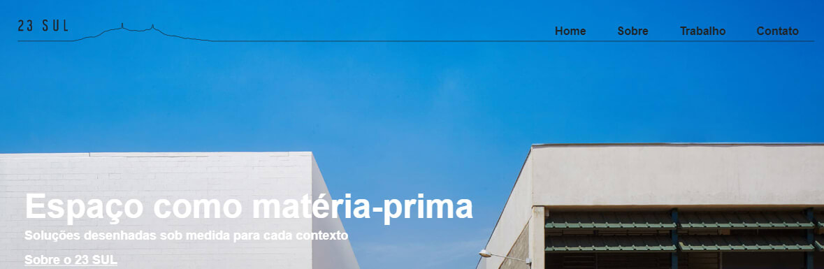 Foto do site do escritório de arquitetura 23 Sul