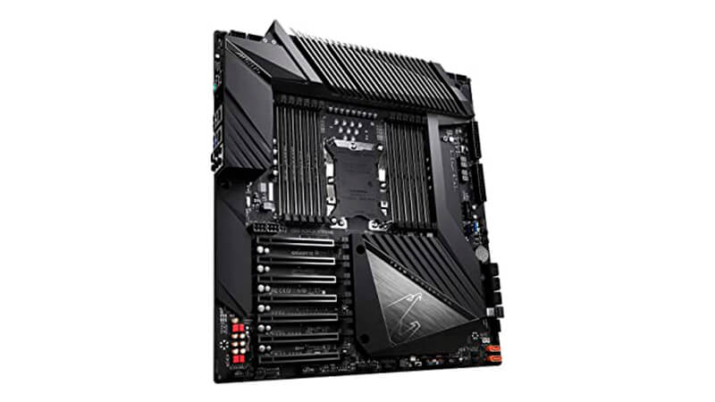 imagem de uma placa mãe da Gigabyte Aorus XTRME