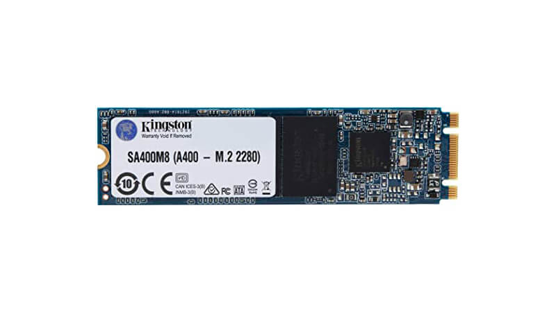 imagem de um ssd para notebook no padrão M.2 da Kingston