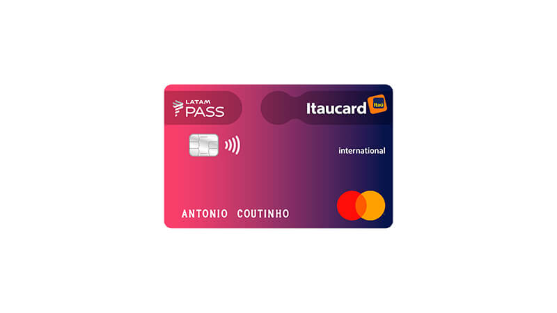 imagem do cartão de crédito LATAM Pass Itaú Mastercard Internacional