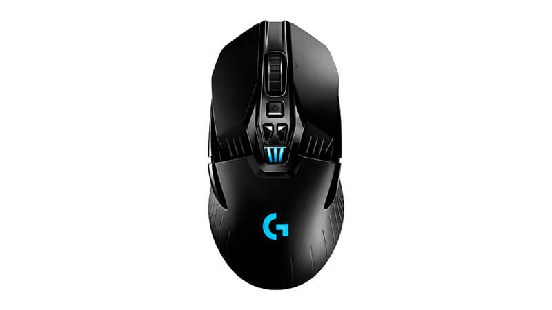 imagem de um mouse sem fio Logitech G903 na cor preta