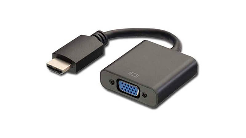 imagem de um adaptador HDMI para VGA da PlusCable