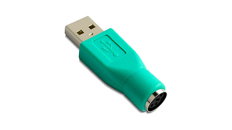 imagem de um adaptador USB para PS2