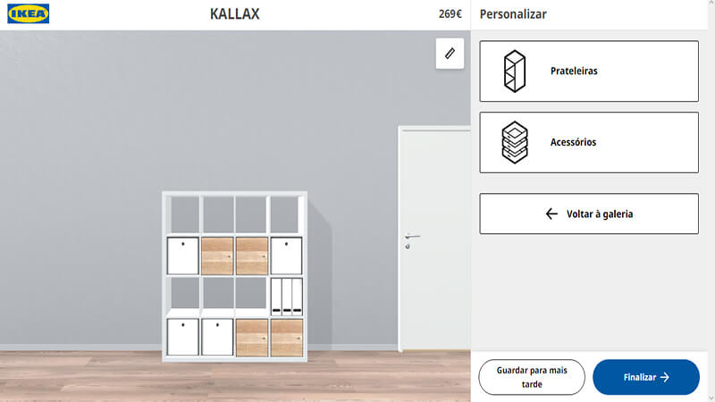 Captura da ferramenta Ikea