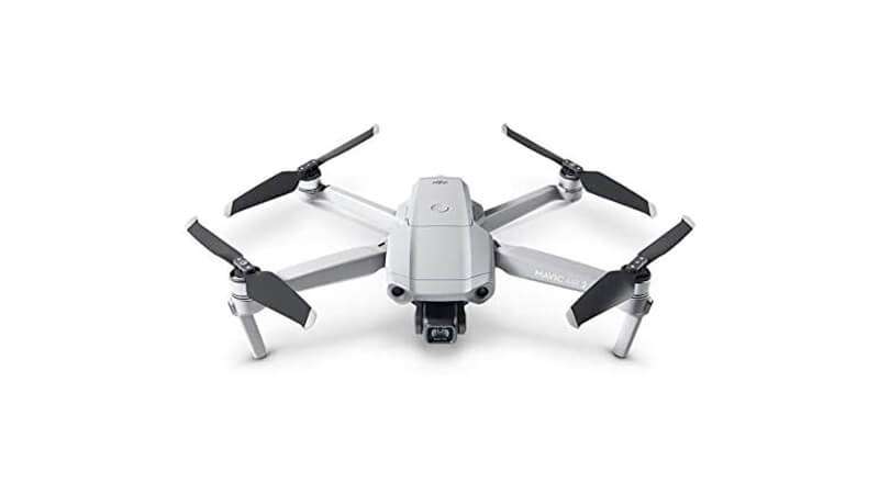 imagem de um drone DJI Mavic com quatro hélices e uma câmera