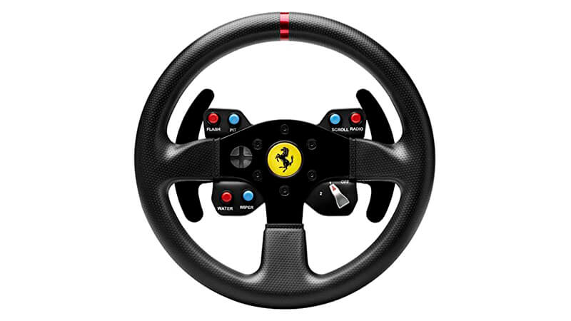 imagem de um volante Thrustmaster Ferrari GTE F458