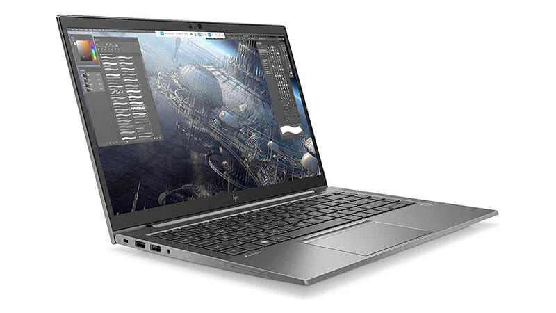 imagem de um notebook HP ZBook na cor cinza