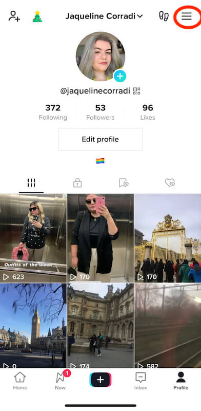 TikTok profile