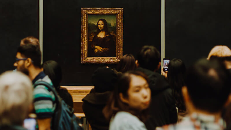 Monalisa, quadro feito usando a técnica de pintura a óleo