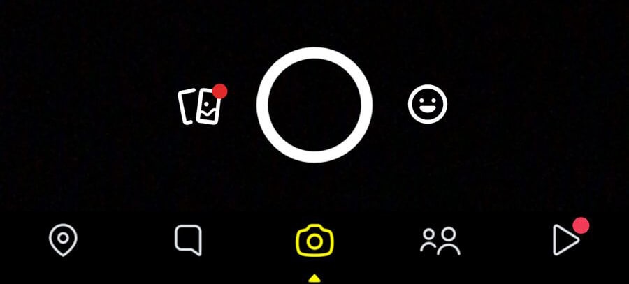 Captura de tela do Snapchat